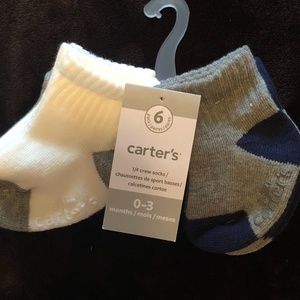 Carter's 6 pack Crew Socks